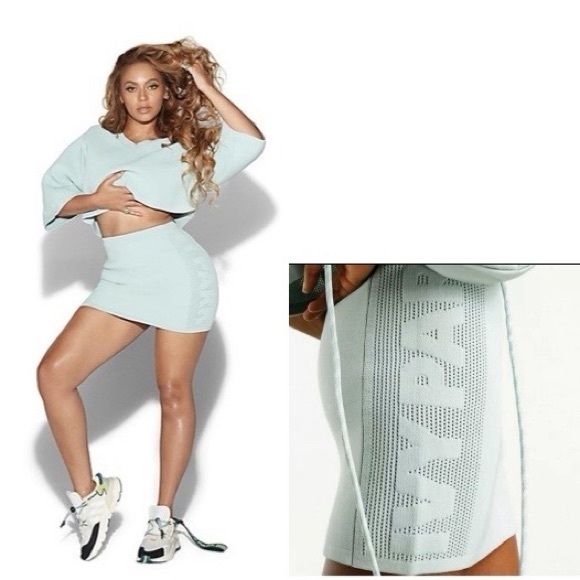 IVY PARK Dresses & Skirts - Ivy Park X Adidas Knit Mini Stretch Mint Green Stretchy Streetwear Skirt